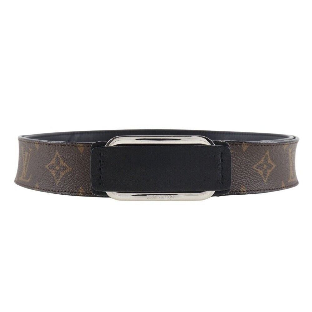 LOUIS VUITTON Saintur belt Monogram canvas mens